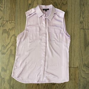 Banana Republic light purple button down tank size Large